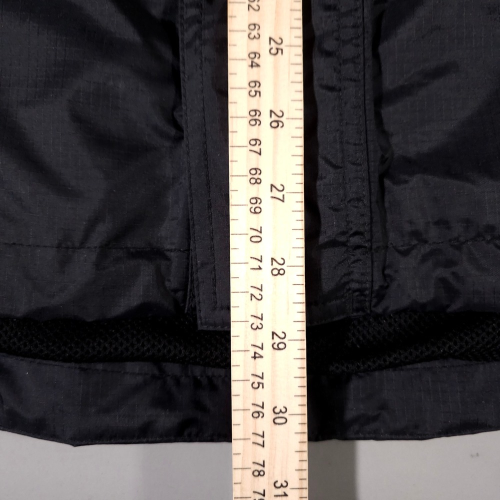 Harley Davidson Jacket Mens Medium Black Orange Windbreaker Packable Hood - Picture 7 of 11